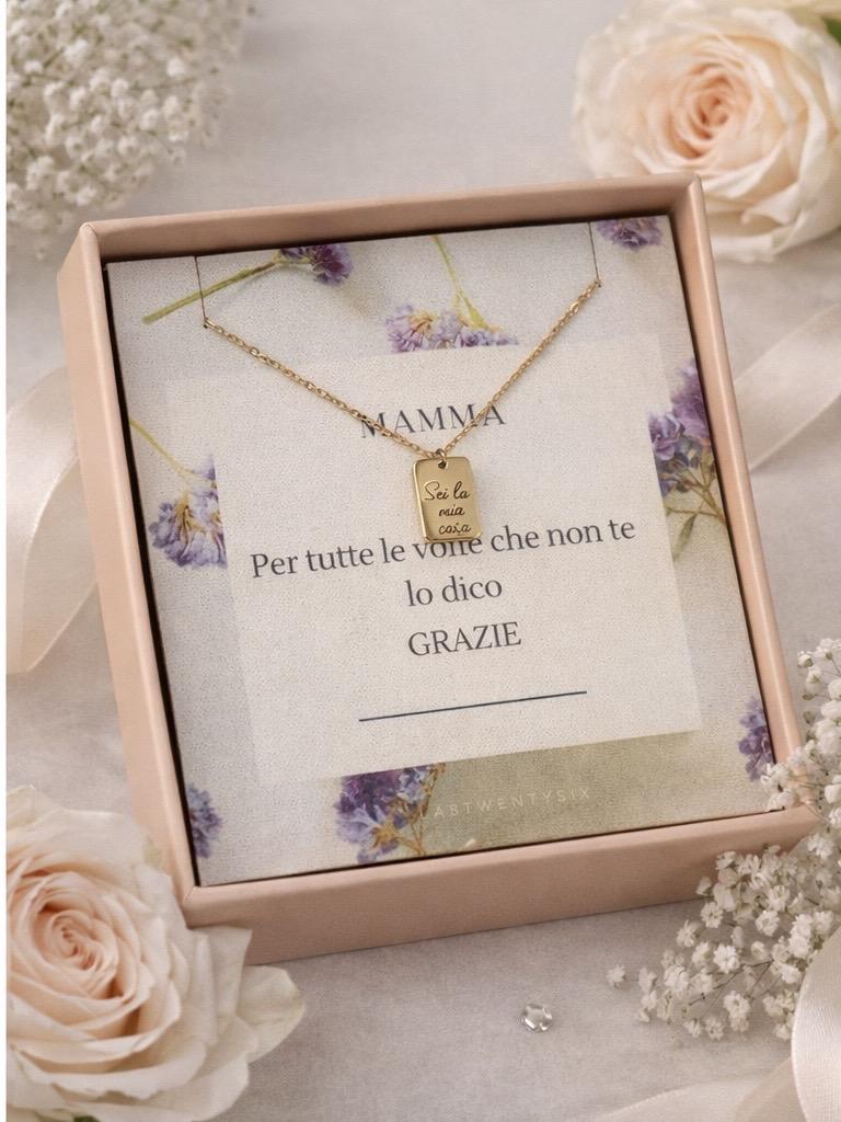 Collana “Sei la mia casa” – Regalo per la Mamma 💖